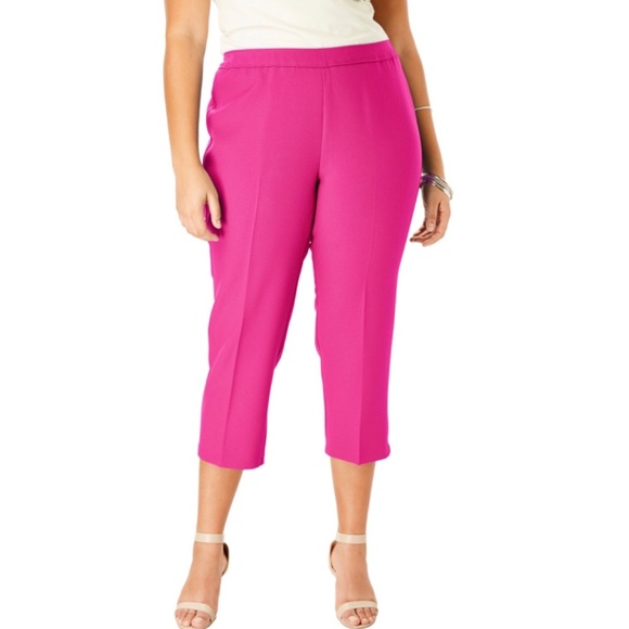 Lane Bryant hot pink Capri Pants Sz 20 - Picture 1 of 6